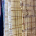 Fresh order MOQ 500meters pink yellow 100% linen cool natrual yarn dyed fabric for shirt dress